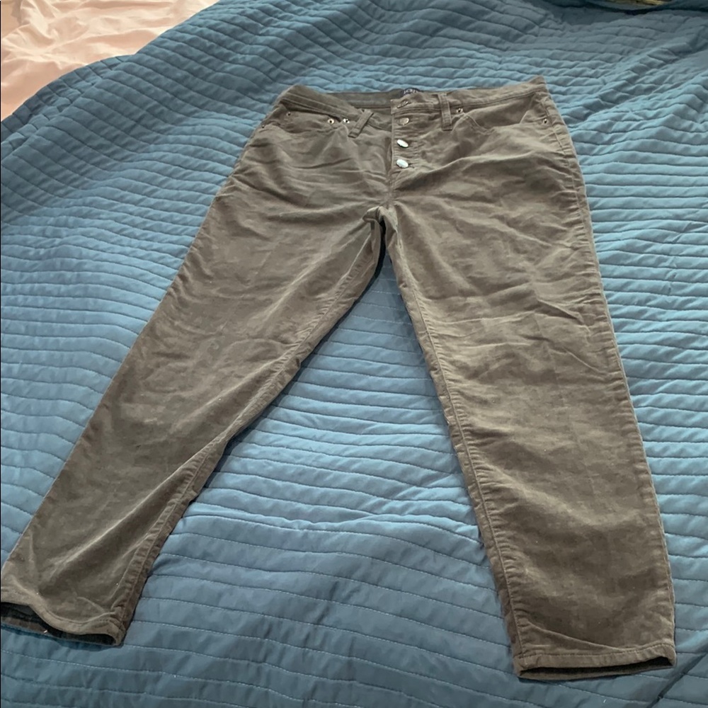 J. Crew Taupe High-Rise Skinny Pants